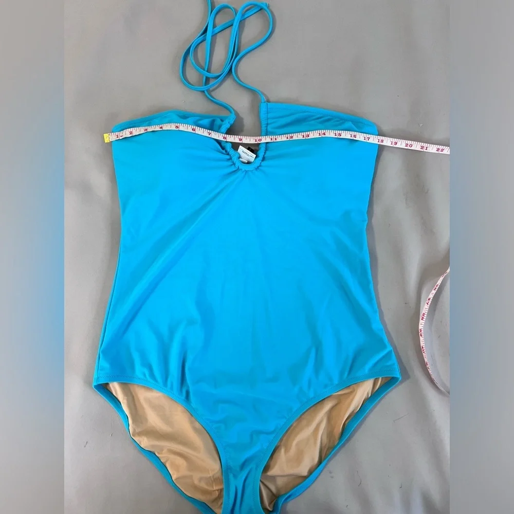 NWT J. Crew Women’s one piece swimsuit size XL Blue‎